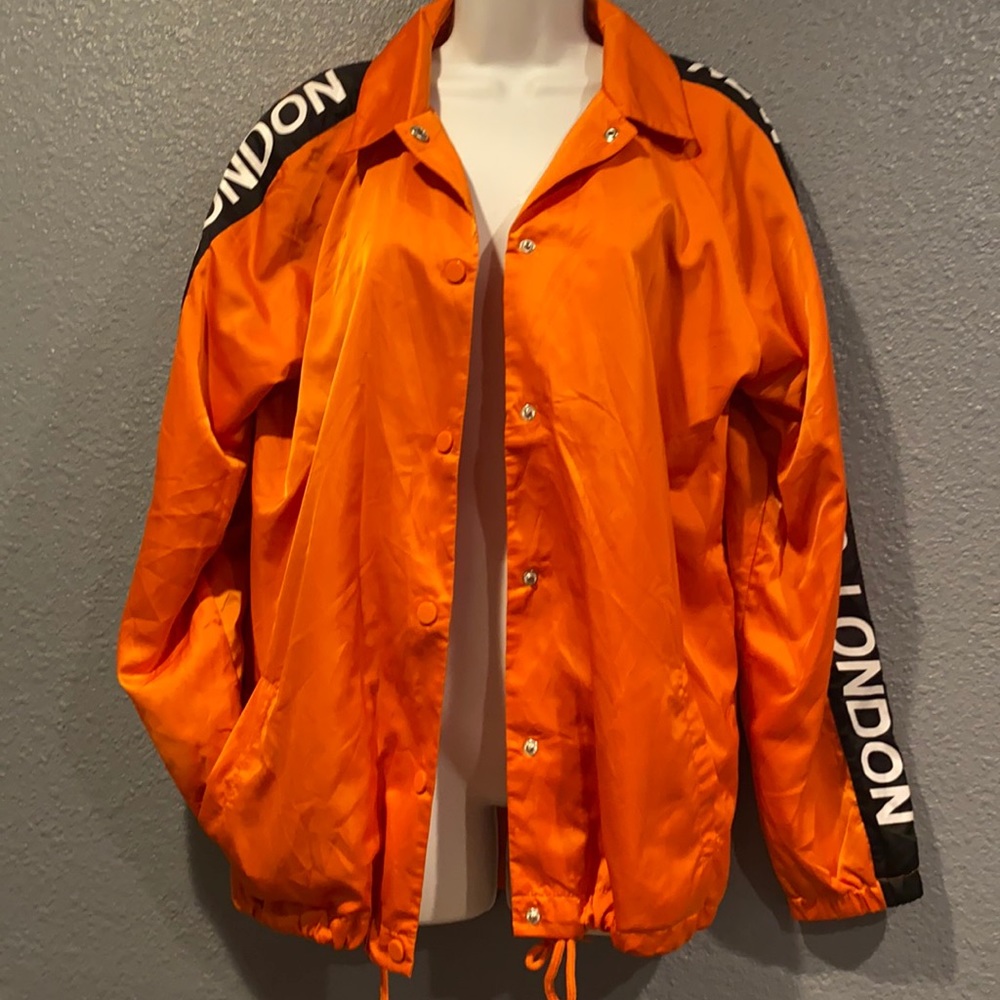 Bright orange Bomber jacket